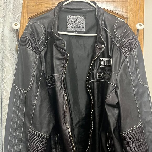 Affliction Black label Faux Leather jacket - Picture 1 of 4
